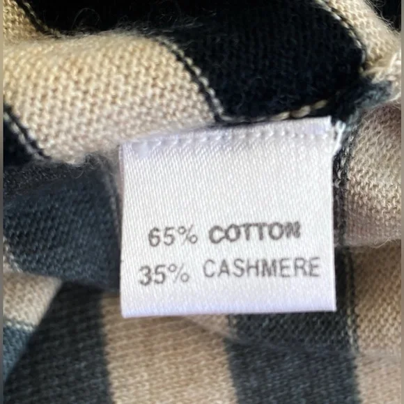NWOT Armand Diradourian for Paul Smith Cashmere Cotton Striped Sweater L - Picture 5 of 7